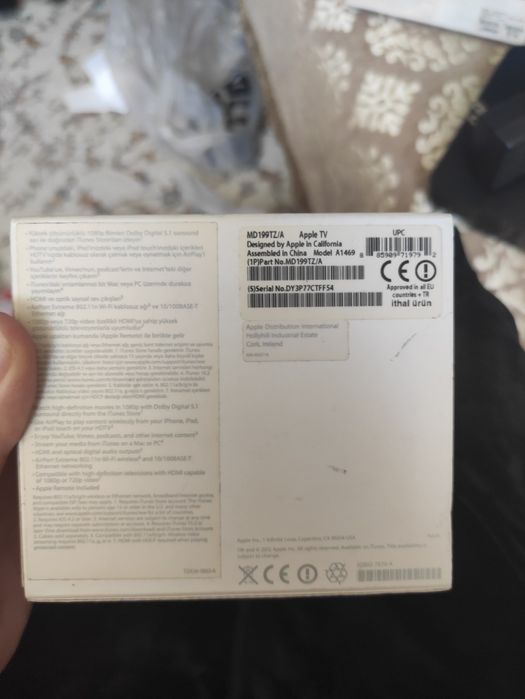 Apple  tv model 199tz/a