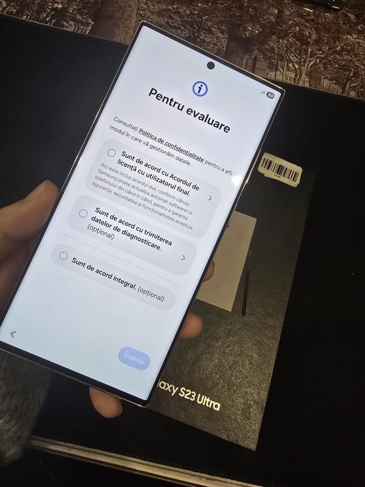 Vând Samsung S23 Ultra Lavandă 8gb cu 256gb