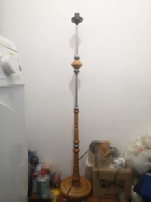 Ретро винтидж дървена лампа лампион