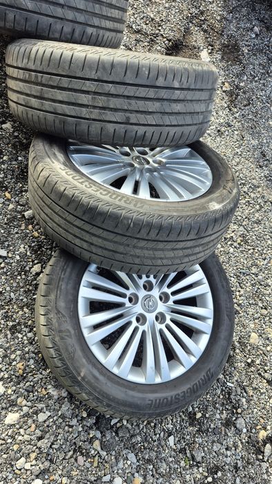 4бр Оригинални GM Опел джанти 17 с TPMS датчици и летни гуми 225 55 17