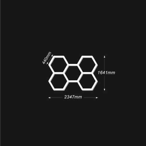 Set 5 hexagoane led honeycomb Clasic sau Mare ( 235 x164 / 300x 210)