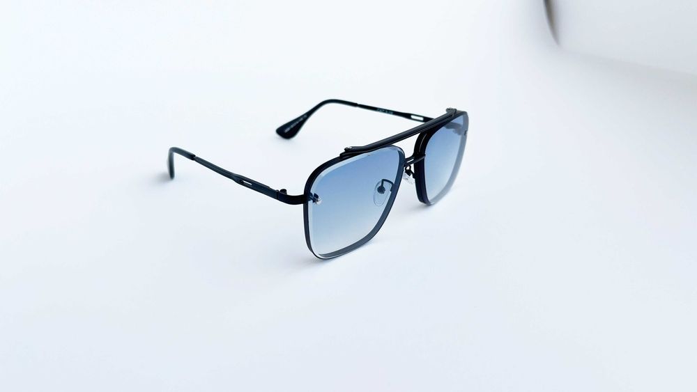 Ochelari de soare Dita Mach Six - Rama argintie Lentile albastre