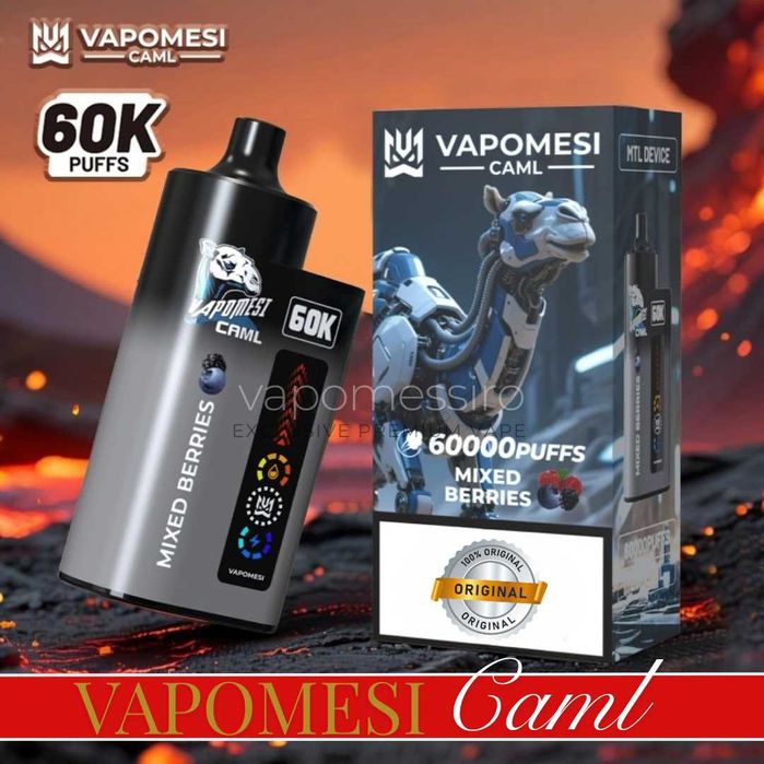 Noul Vape Caml 60.000 Puffuri SUPER Long  LIFETIME ! Original !