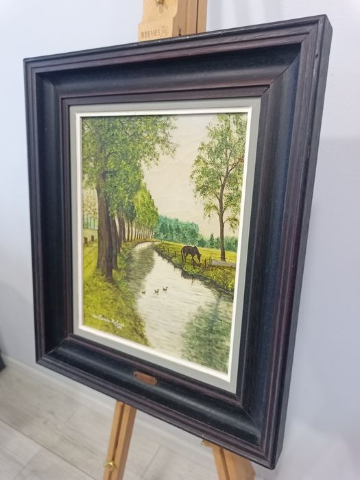 маслена картина ван лиерде: 36 x 42 см, подписана