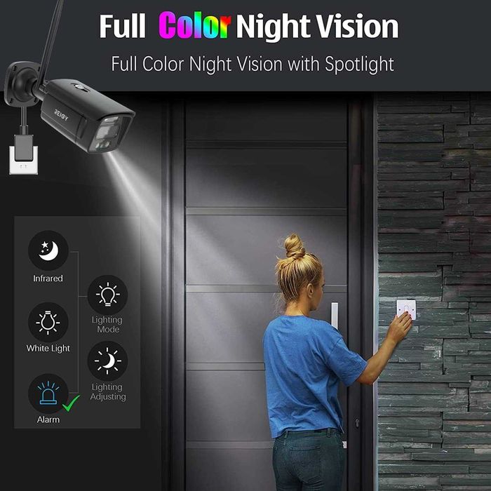 Пълен комплект за видеонаблюдение от REIGY 3MP WIFI P2P с 1TB