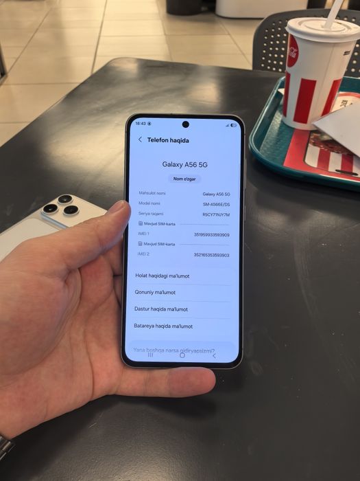 Samsung A56 5G (8/128) ideal srochna