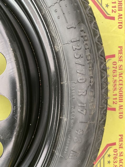 Roata de rezerva slim OEM GM Opel Insignia 125 70 17 5X120  2008-2017