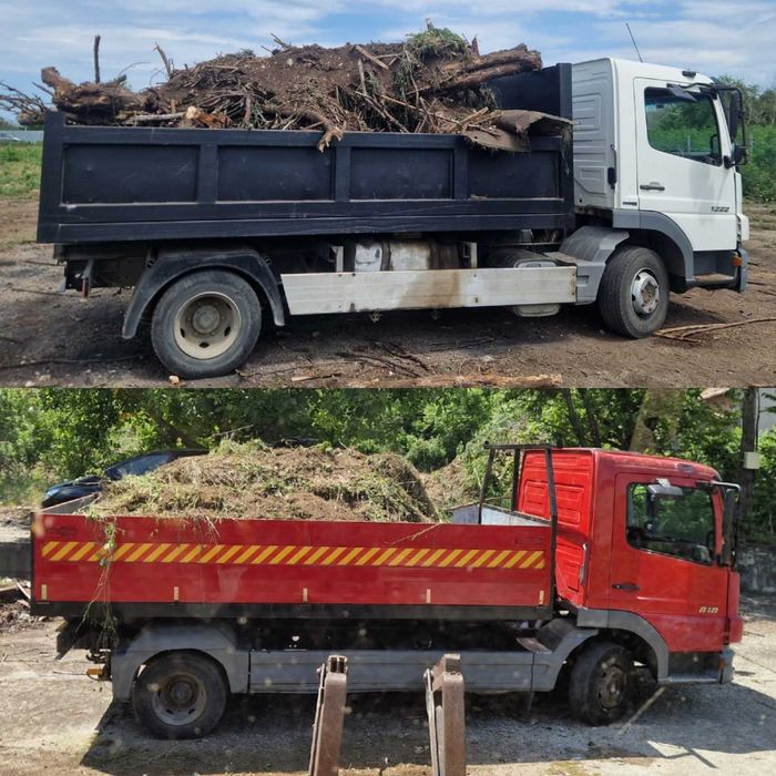 Услуги с комбиниран багер и самосвал
