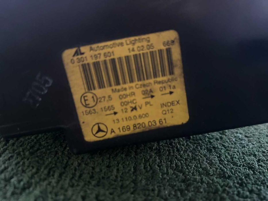 фар ляв Mercedes A klass w169 модел 2004-2008 #594S