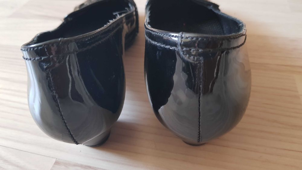 Елегантни обувки естествен кожен лак 37 номер