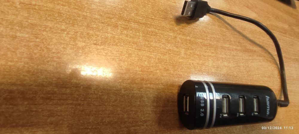 Hub USB Hama 00039776 negru