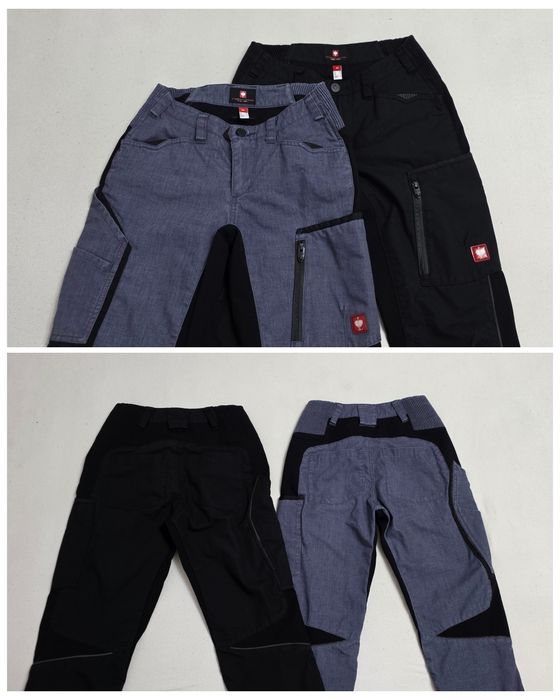 Pantaloni salopeta Engelbert Strauss Enjoy Work Stretch, Nr. 32 sau XS/S, pe gri albastrui sau negru