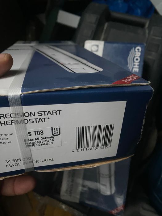 Baterie dus cu termostat Grohe Precision Start, alama, 1/2''