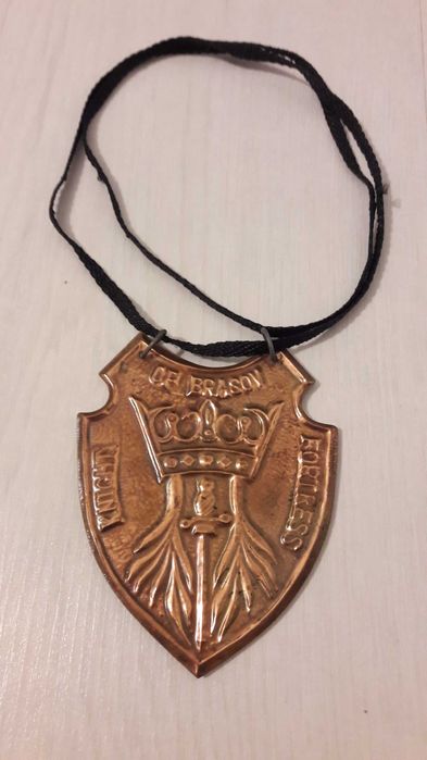 Suvenir superb din cupru KNIGHT TRANSYLVANIA - Cavaler Transilvania