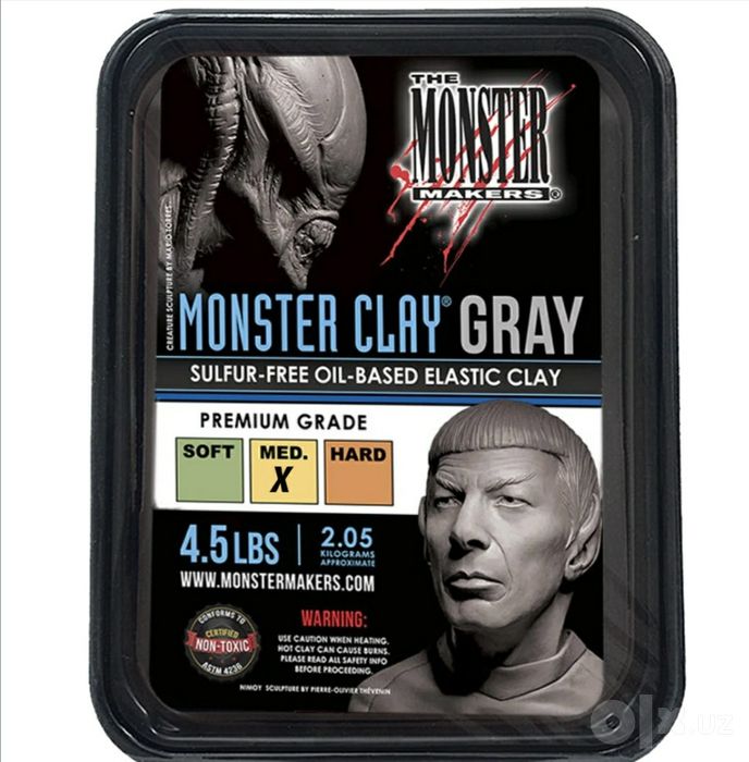 Monstr cley medium ko'k rangda