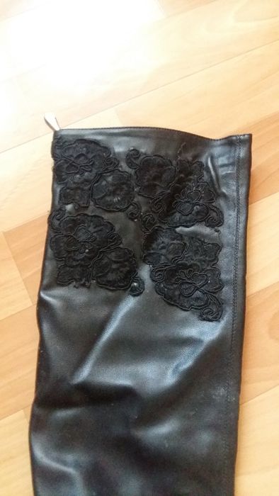 Cапоги ботфорты на каблуке