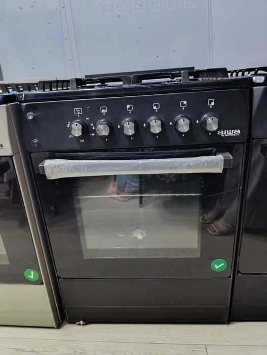 Газовая плита Aiwa AI 155  Элегантный черный стиль, японская
