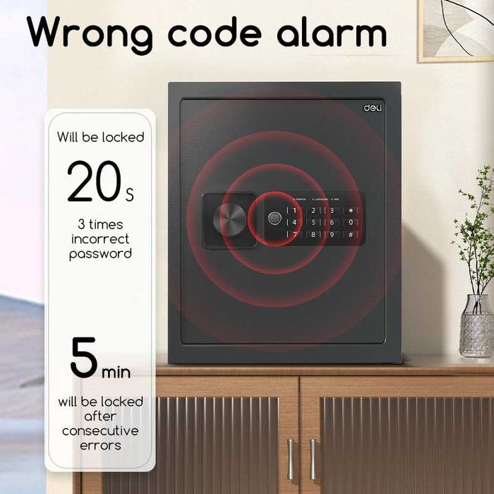 Seyf deli Сейф Дели Цифровой сейф Deli-ET534 36х33х33см Скидки !!!