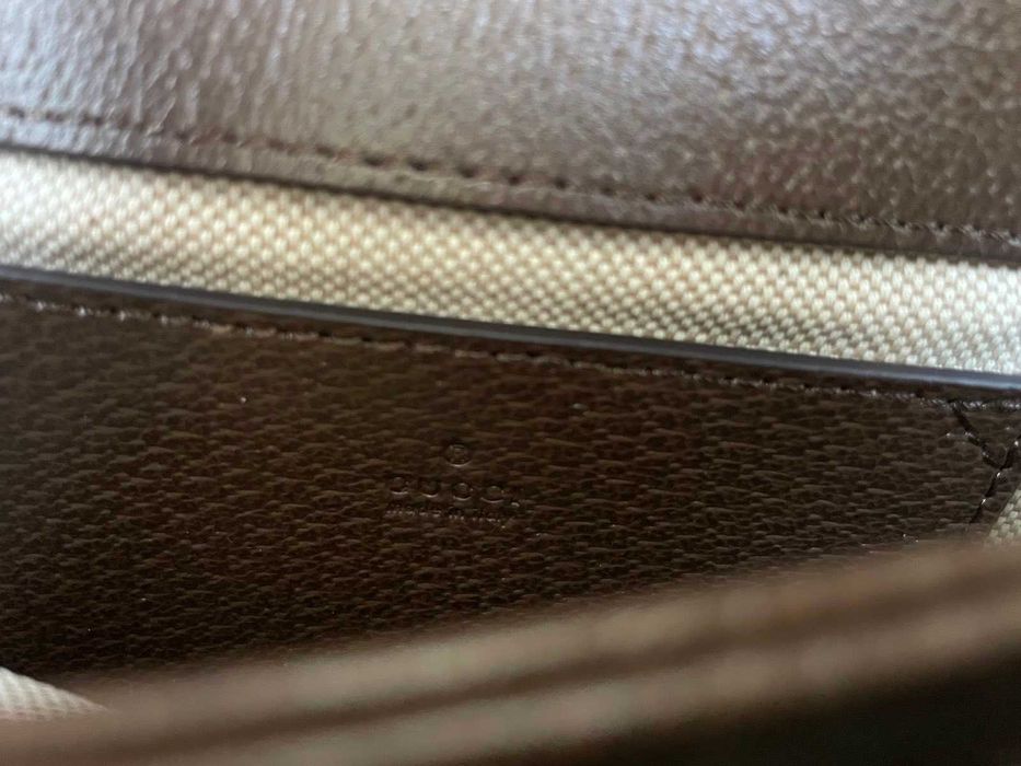 Оригинална Малка Чанта Гучи Blondie Златно Gucci GG Supreme Canvas