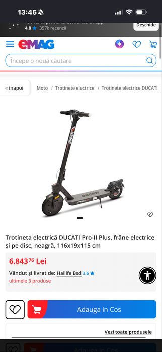 Vand trotineta ducati