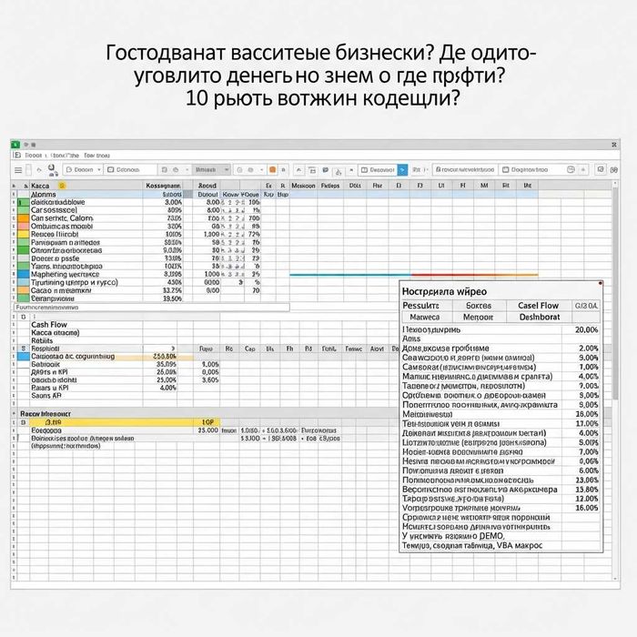 Excel orqali ombor, kassa va qarz nazorati (bepul demo)