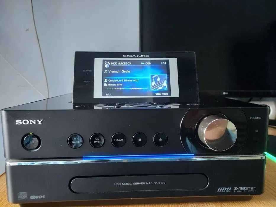 Micro/Mini Sistem HDD NETWORK AUDIO Sony Nas-S55HDE arata ca unul nou---mini tonomat---