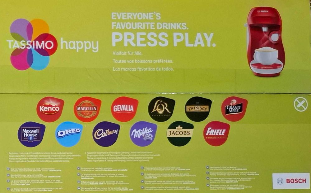 Bosch Tassimo-кафемашина,1400 W (+ кафе капсули)