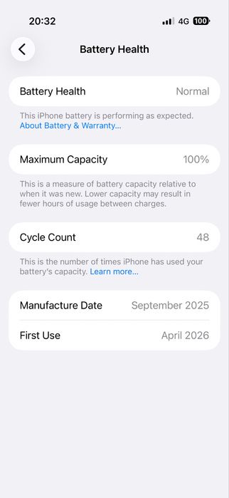 Iphone 17 air 100%