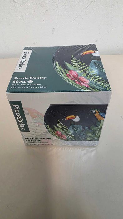 Puzzle 3D PieceRelax 80 piese – ghiveci Pasărea Paradisului, nou