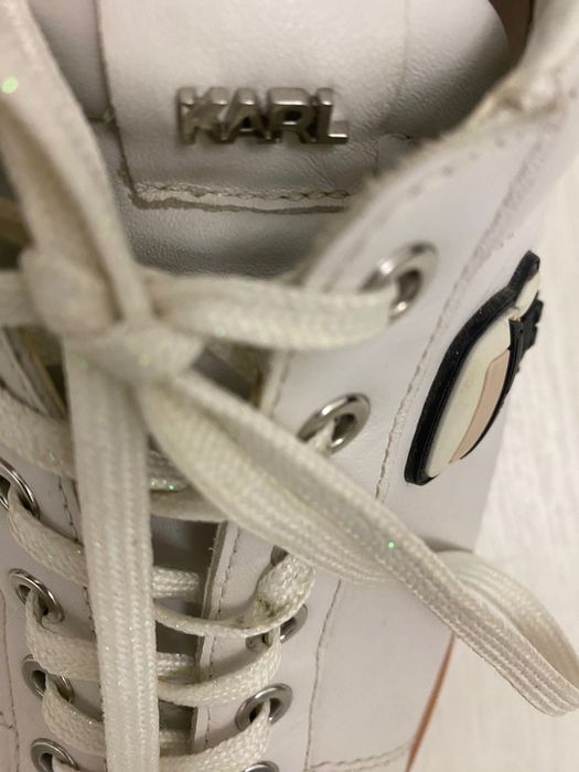 Сникърси Като Нови Karl  Lagerfeld- ест.кожа, 40 номер, стават и за 39