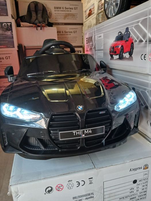 Чисто нови!Топ цена!Акумулаторна кола BMW M4 меки гуми,дистанционно,