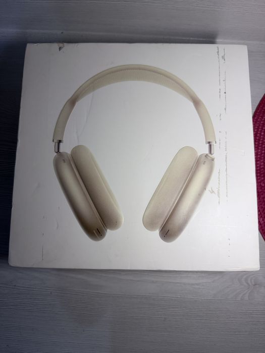 Căști Apple AirPods Max (USB-C) – Culoare Starlight, Impecabile, Cutie Completa