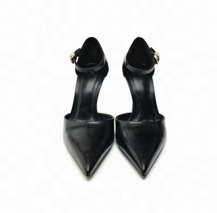 Туфли Зара слингбэки и черные туфли