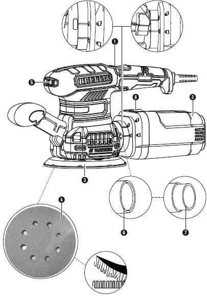 2в1 Parkside Правоъгълен и Кръгъл Ексцентрик, Орбитален Шлайф