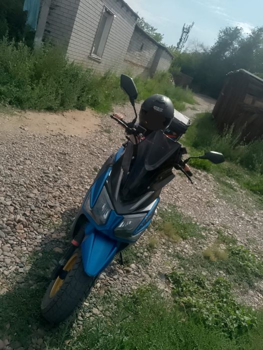 Мопед самурай синий