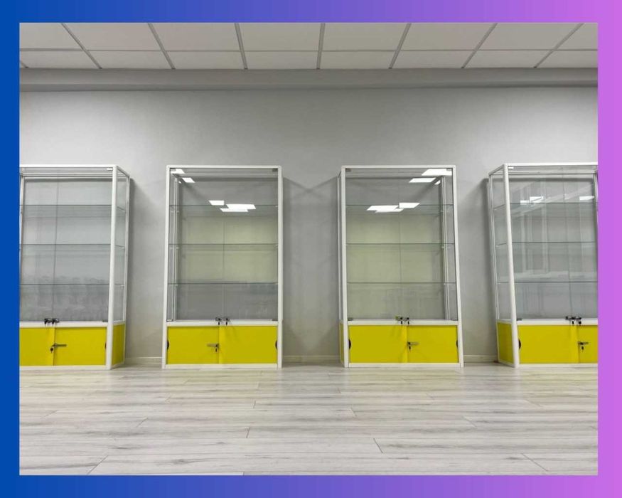 Прилавок витрина, стеклянная, metal oynaly vitrina va prilavkalar