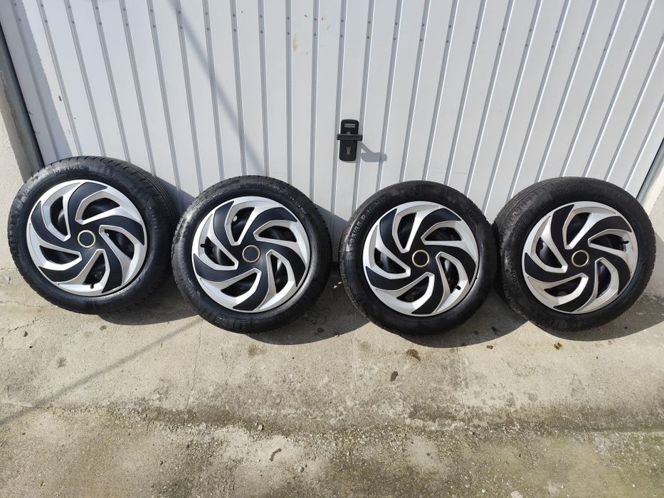 Jante roti 4×100 R16 Logan Sandero Dokker MCV jogger lodgy +anvelope 195 55  R16 vara continental