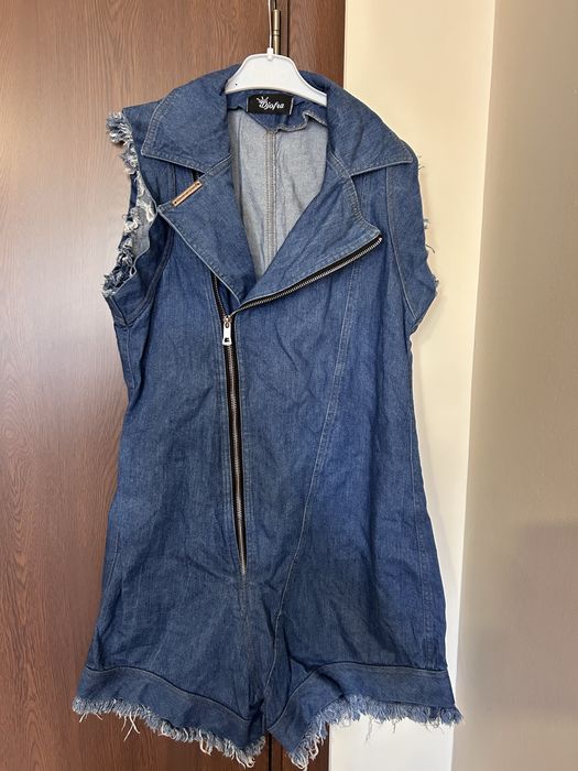 Ексклузивен Деним Гащеризон Djofra – Градска икона с дръзка визия!