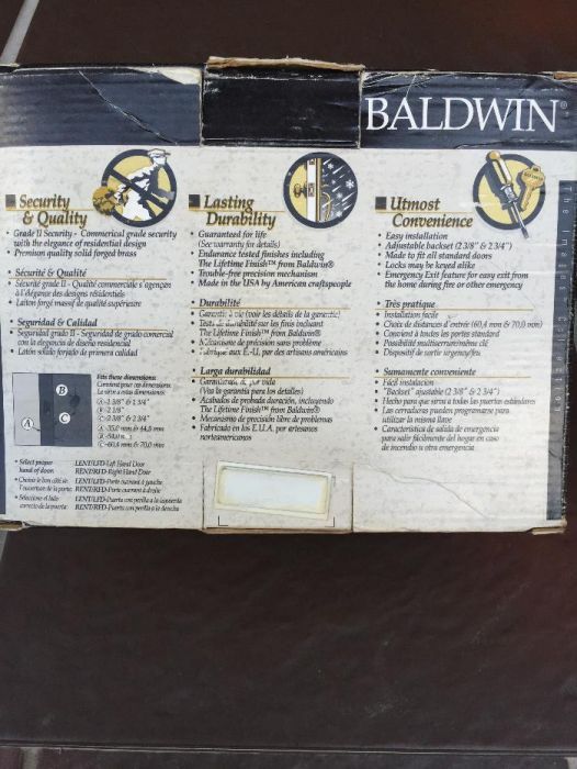 shilduri manere yala Baldwin made in USA