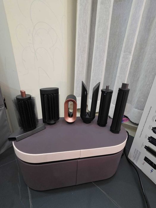 Dyson Airwrap Co-anda2x Straight+Wavy, cutie + accesorii