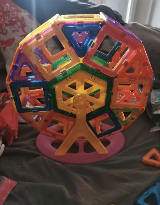 Set Inteligent de Constructie Magnetic 168 buc