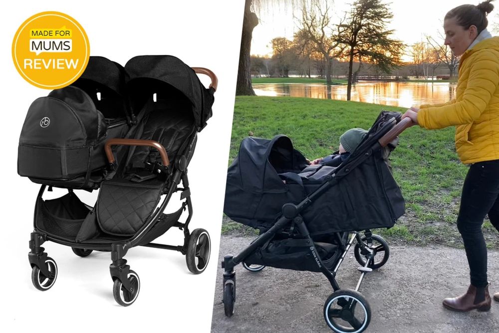 Căruț dublu fie pentru gemeni fie pentru un copil mare și unul mic