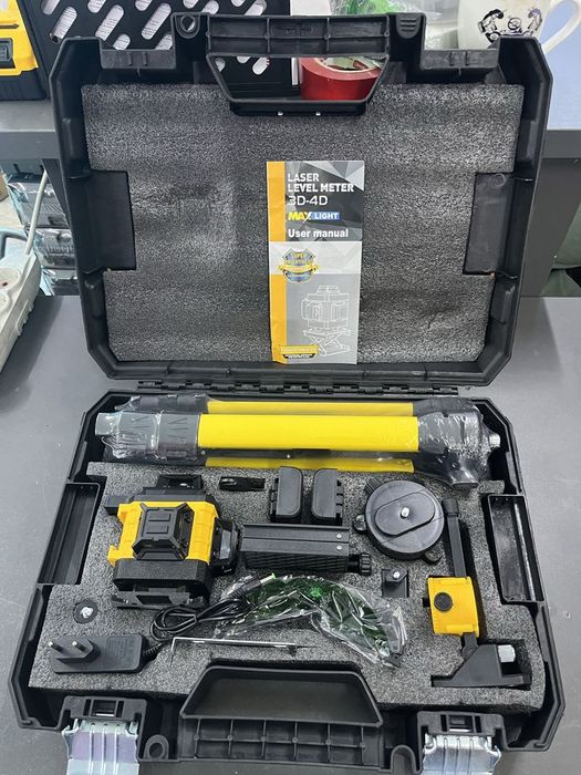 Новый лазерный уровень 4D 360 urvin uroven