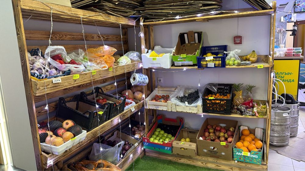 Деревняя полка для овощного