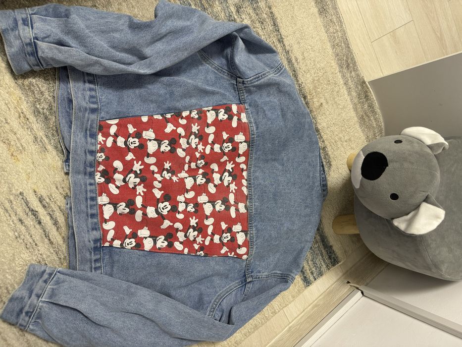 Geaca denim/blug mickey mouse superba