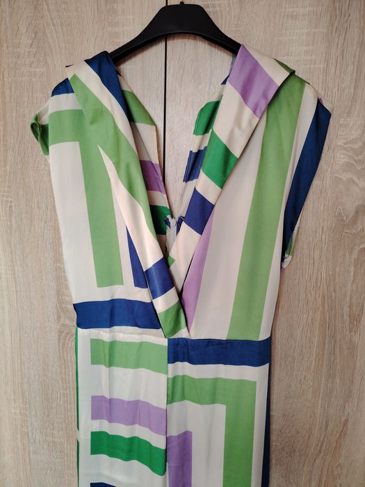 Дълъг гащеризон от сатен Mango