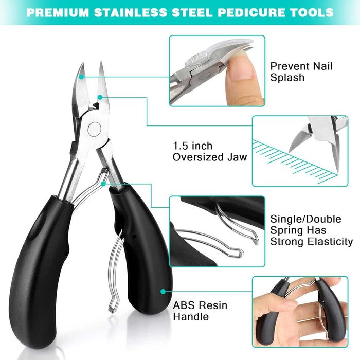 Комплект инструменти за педикюр – нокторезачки за дебели и впити нокти