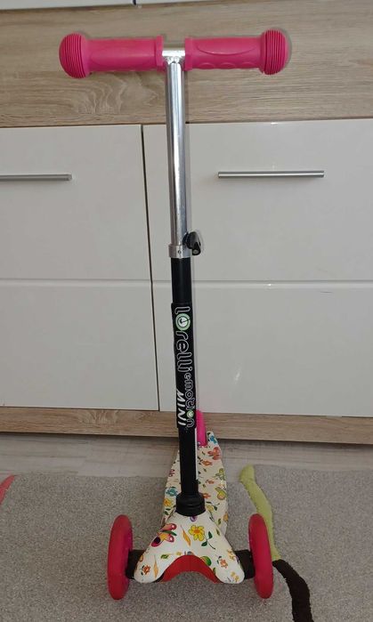 Тротинетка mini pink butterfly Lorelli