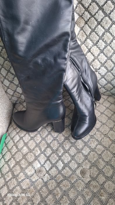 Продам сапоги кожа