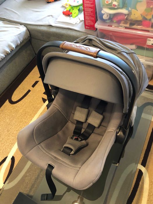 Кошче за кола Nuna Pipa Lite LX с ISOFIX база + резервен комплект възглавнички от органичен текстил + адаптери за количка
